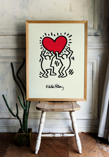 Keith Haring Heart Print