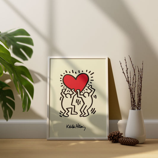 Keith Haring Heart Print