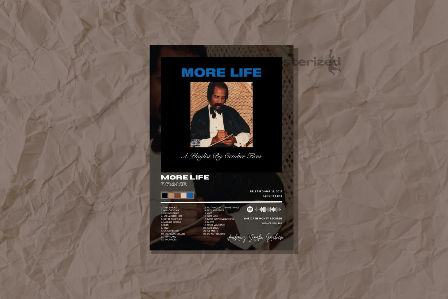 Drake "MORE LIFE" Album Cover