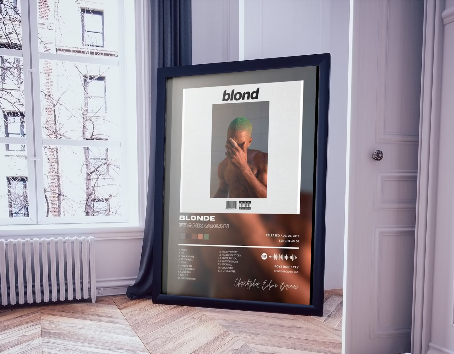 Frank Ocean "BLONDE" Album Cover