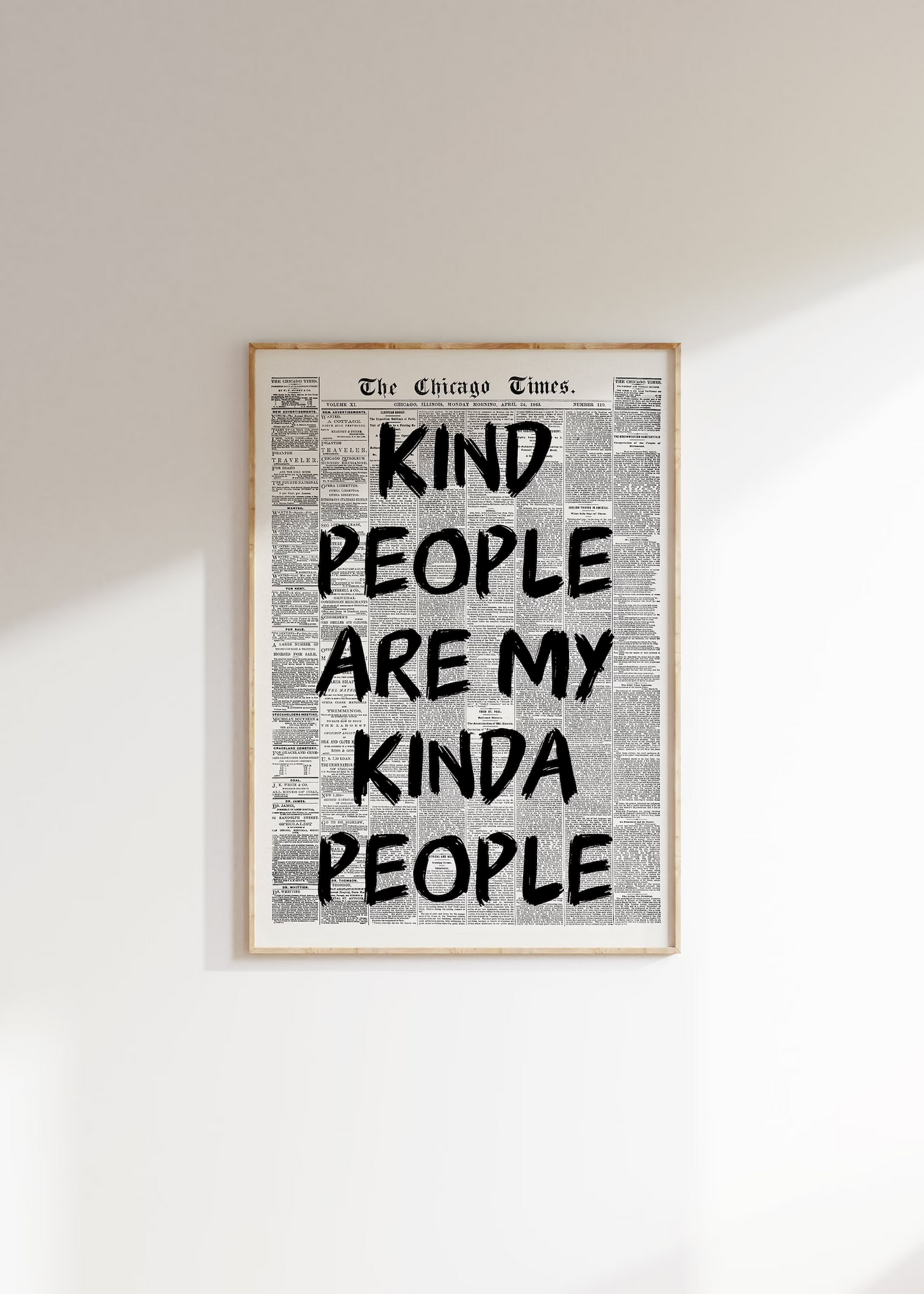 "KIND PEOPLE ARE MY KINDA PEOPLE"