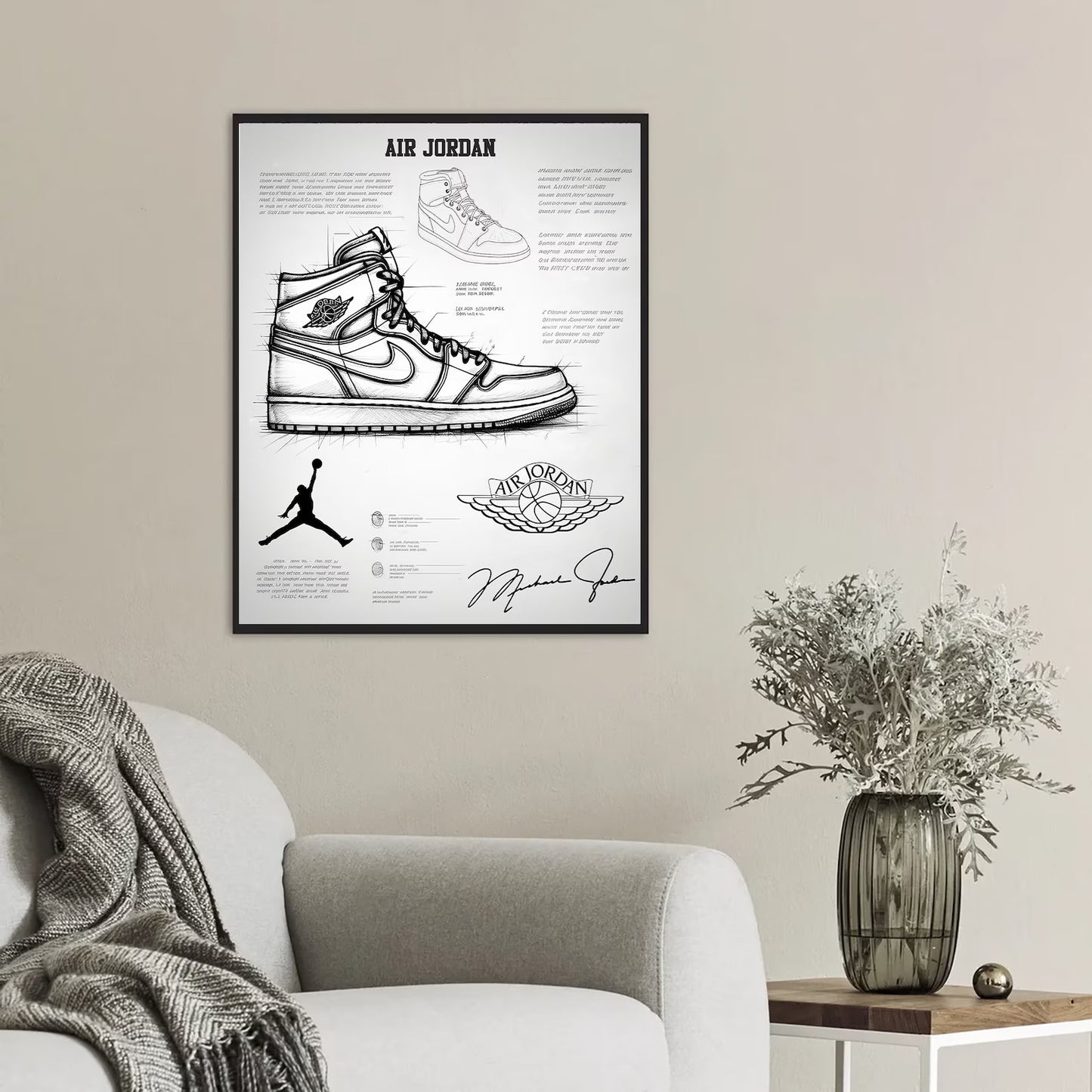 Air Jordan Patent Print